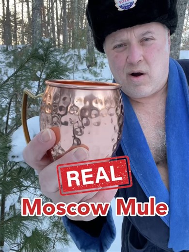 Real Moscow Mule #crazyrussiandad #moscowmule #russia #russian | russian video