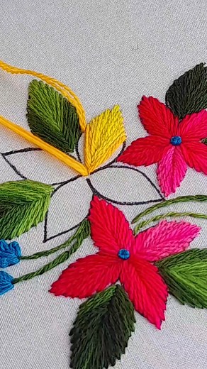 135K views · 3.8K reactions | Satisfying hand embroidery work for beginners 瑱 | Rup Handicraft | Facebook