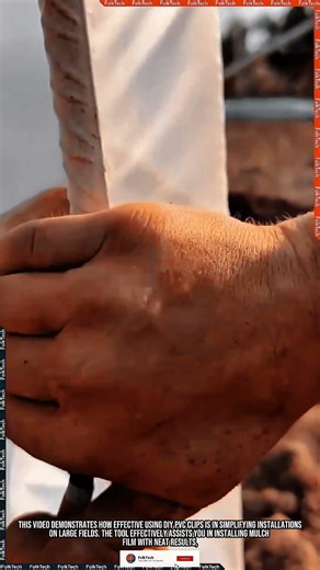 PVC Mulch Clip Tool: Installing Mulch Film Neat Strong Precise #tool #tools #innovation