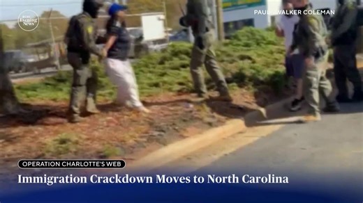 Federal immigration agents swept through Charlotte, North Carolina over the weekend, arresting more than 130 people as part of Operation "Charlotte’s Web.” | CBS Evening News