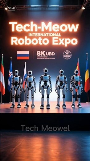 Most Beautiful Humanoid Robots From Around the World | Tech Meowel International Expo #robot