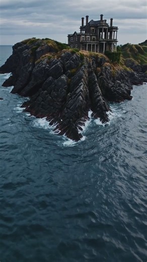 Would you buy this cliffside mansion for $10K? No refunds. 🕯 #viralreelschallenge #viralvideochallenge #viralreelsfacebook #fypシ #fypviralシ | Abandoned World