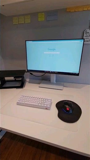 NEW MONITOR AND DESK SETUP! (SAMSUNG SR35 SERIES 27 INCH FHD + REDRAGON KEYBOARD AND MOUSE)