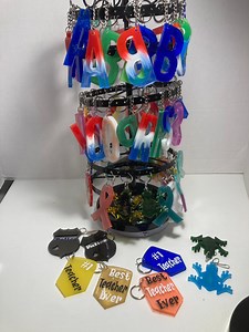 Resin Keychains, Letters, Frogs, Teacher, Autism, Police, Firefighter Wife, Light Weight, Cute, Unique, Gift - Etsy