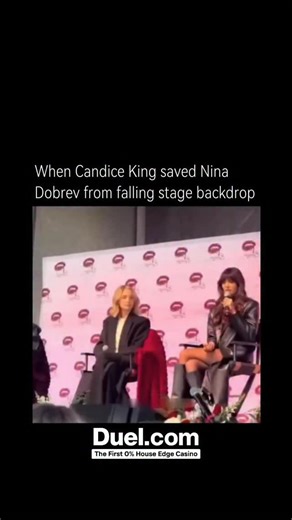 History Clips on Instagram: "When Candice King quickly stepped in to save Nina Dobrev from a falling stage backdrop, it became one of those memorable behind-the-scenes moments that showed the real friendship between the two Vampire Diaries co-stars. As the backdrop unexpectedly shifted and began to tip, Candice reacted instantly, reaching out to pull Nina away before it could hit her. The moment highlighted Candice’s sharp instincts and how comfortable and connected the actresses were with each 