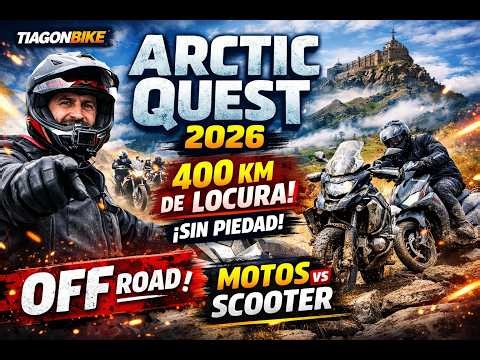 #1 BRUTAL OFFROAD Route in the Arctic Quest 2026 🏍️ | 350KM of MADNESS through the Sierra with th...