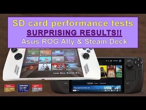 Asus ROG Ally & Steam Deck SD card performance tests, review and buying guide, SURPRISING RESULTS!!