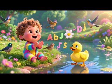 Little Duck Learn Pond 🦆🌿 | Learn Animal Names and Numbers for Kids | Fun Preschool Video