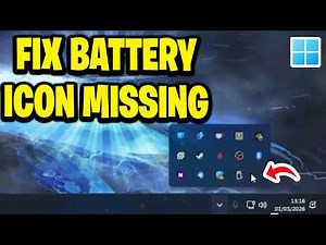 How To Fix Battery Icon Missing On Laptop (Windows 11)