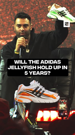 The Pharrell x Adidas Adistar Jellyfish made waves this year, landing at No. 4 on our Sneaker of the Year list, but @upscale_vandal thinks it deserves more love. In 5 years, does the silhouette sink or swim? LINK IN BIO TO WATCH 🔗 | Complex Sneakers