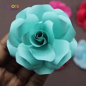 Amazing Paper Roses Making Tutorial. It's very easy and simple Origami Rose making instruction. DIY Paper Crafts... | Colors Paper