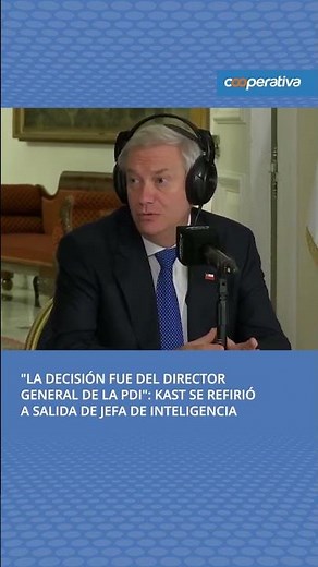 "The decision was made by the director general of the PDI": Kast referred to the departure of the...