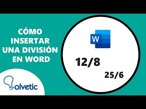 How to Insert a Division in Word