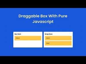 Draggable Box with Pure Javascript | HTML CSS Javascript