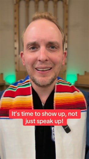 It’s time to show up, not just speak up! #progressivechristianity #pastor #christianity #ice | Rev. Dr. Caleb J Lines