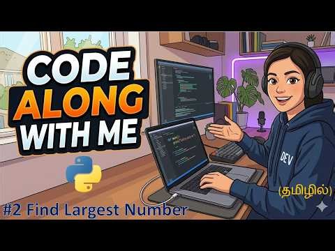 Code Along With Me [Python] - 02 - Find the Largest Number in an Array(Tamil)
