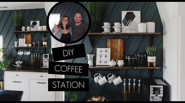 DIY Coffee Station At Home [& Modern Coffee Bar Styling!]
