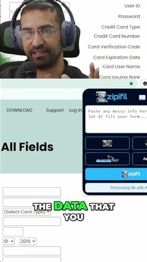 Zippy Fill Chrome extension auto-fills forms! #shorts