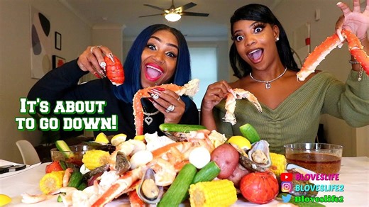 Seafood boil with De’arra of DK4L celebration