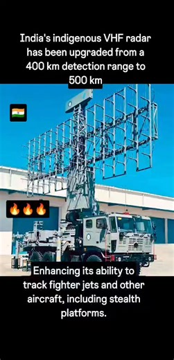 India's indigenous VHF radar has been upgraded from a 400 km detection range to 500 km #vhfradar #indiandefencenews #defencenews #DefenceUpdates #indiandefencenewssite | Indian Defence News Site