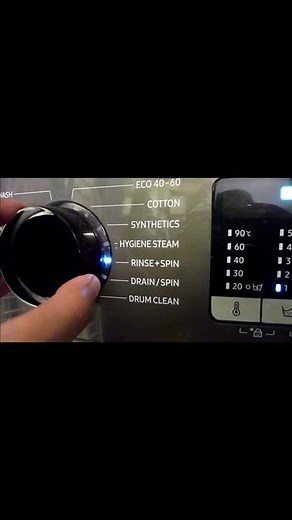 SAMSUNG ECO BUBBLE WASHING MACHINE - DRAIN AND SPIN #samsungwashingmachine #cleaning #laundry