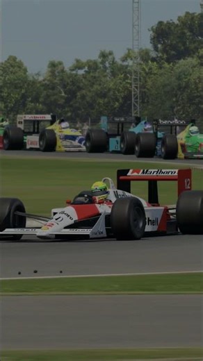 Ayrton Senna Mclaren MP4/4 Silverstone 1988 AMS2 Gameplay #senna #mclaren