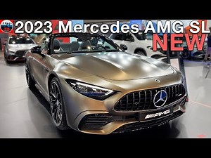 All NEW 2023 Mercedes-AMG SL 43 - Visual REVIEW exterior, interior
