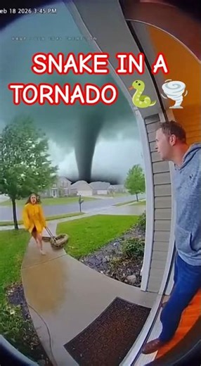 Woman Risks EVERYTHING to Save Snake in Tornado – Insane! 🐍