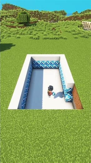 Minecraft Ultimate Swimming Pool💦 #shorts