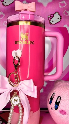 Pink Stanley Cup Makeover! 🌸🪽 (See Description for Discount) #stanleycup #amazon