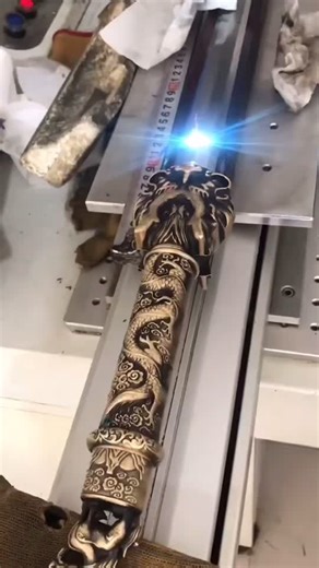 Custom engraving #sword #katana #handcraft #blade #handmade #tangdao
