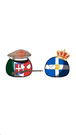 WW2 Italy and Greece be like: #countryballs #shorts
