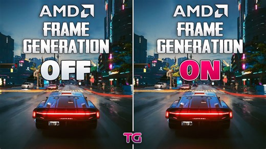 AMD frame generation (fluid motion frame) test in 5 games