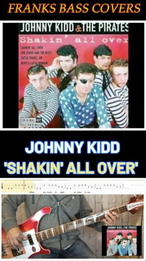 SHAKIN' ALL OVER - JOHNNY KIDD | FRANKS BASS COVERS #shorts2025