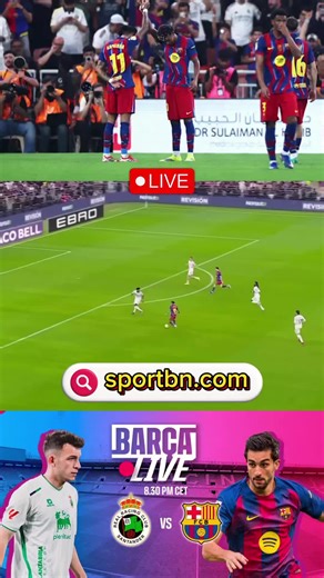 Racing Santander vs Barcelona en vivo live streaming football soccer ⚽️ 🔴 #racingsantander #barcelonafc #fcbarcelona #copadelrey #spainfootball