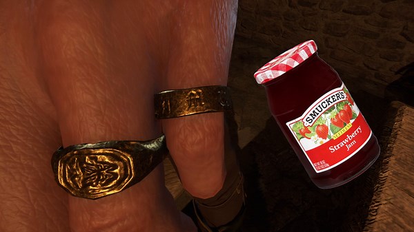 PUMP UP THE JAM!!!!! context: the latest kcd2 patch added matching ring sets for sam and john. John specifically has a pinky ring with