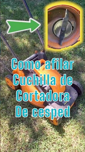 How to sharpen a lawnmower blade