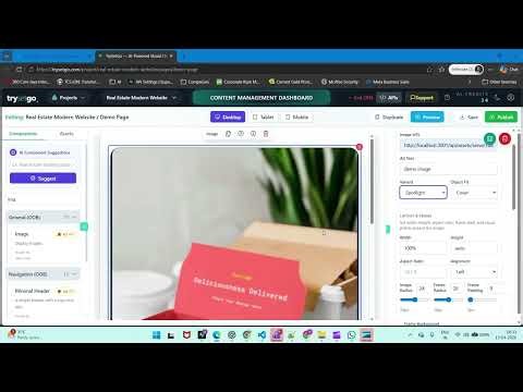 Trysetgo Page Authoring: Image Component | TrySetGo Image Component