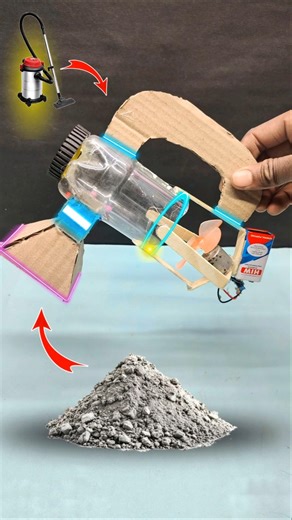 Home made vacuum cleaner 😁 #new #craft #ytshorts