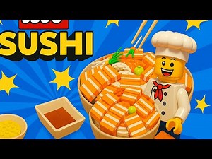 LEGO Salmon Sashimi 🍣 | Creative Mini Cooking Build