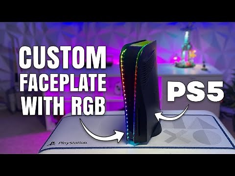 PS5 Custom Faceplates and RGB lights. Fit them EASILY