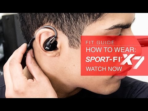 Guide: How to Wear the MEElectronics Sport-Fi X7 Bluetooth Wireless Earphones