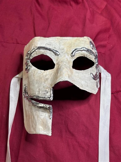 Unique Phantom of the Opera Mask, Satin Ribbon Tie - Etsy