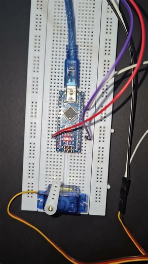 Satisfying Servo movement | Arduino #arduino #arduinonano #arduinoproject #diy #servo #robotics