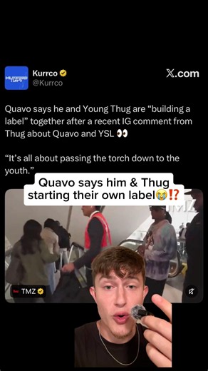 Quavo & Young Thug starting their own label😭 #youngthug #quavo #rapnews #hiphopnews #ysl