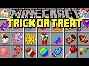 Minecraft TRICK OR TREAT MOD! | COLLECT CANDY & DISCOVER NEW MOBS! | Modded Mini-Game