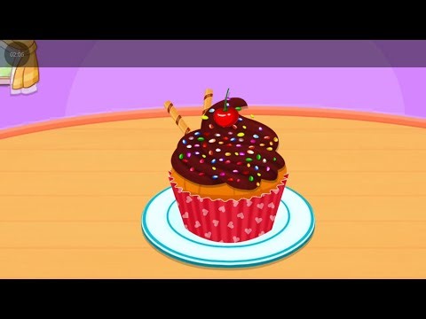 Kitchen set cooking games chef cup cake