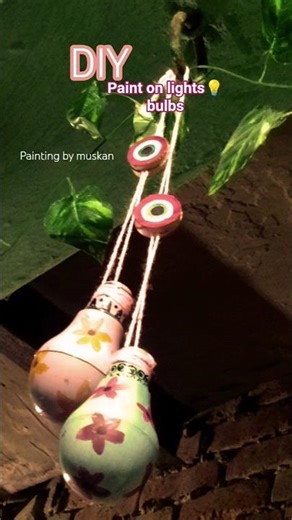 DIY light bulb painting painting ideas Handmade...#shortvideo #art #diy