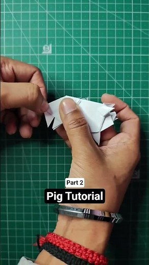 🐷 Origami Pig Tutorial (Part 2) | Easy Paper Pig Base Folding Step-by-Step | Beginner Friendly