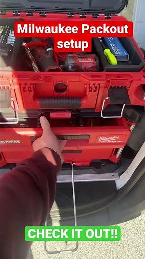 Milwaukee Packout setup #drawers
